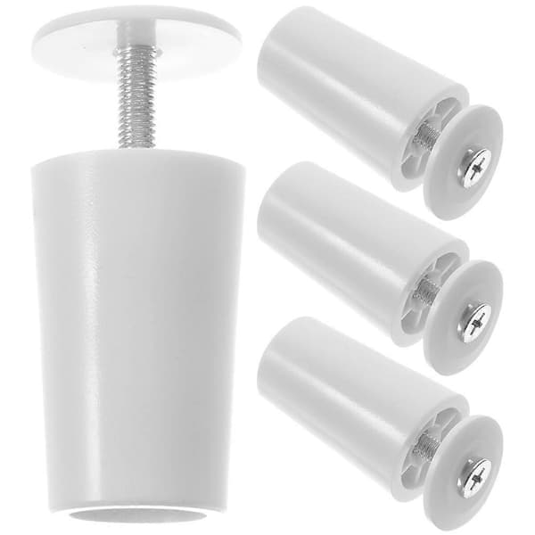 【BQ】4 stk. rulleskoddestoppere Erstatningsfester for rulleskodder Rulleskoddedeler White 6.00X2.50X2.50CM