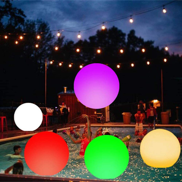 40CM Glödande LED-boll Uppblåsbar PVC-ballong