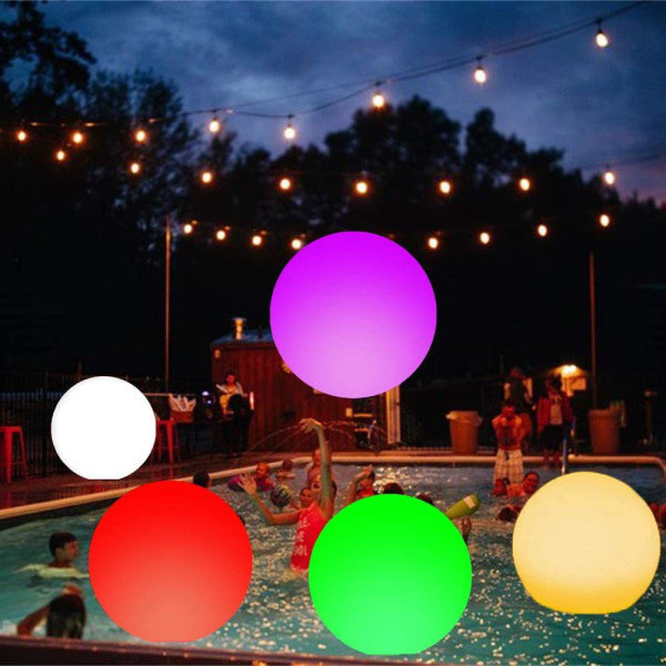 40cm hehkuva LED-pallo puhallettava PVC-ilmapallo