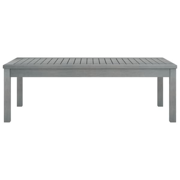 【YD】vidaXL Coffee table 100x50x33 cm grey solid acacia wood Grey grå