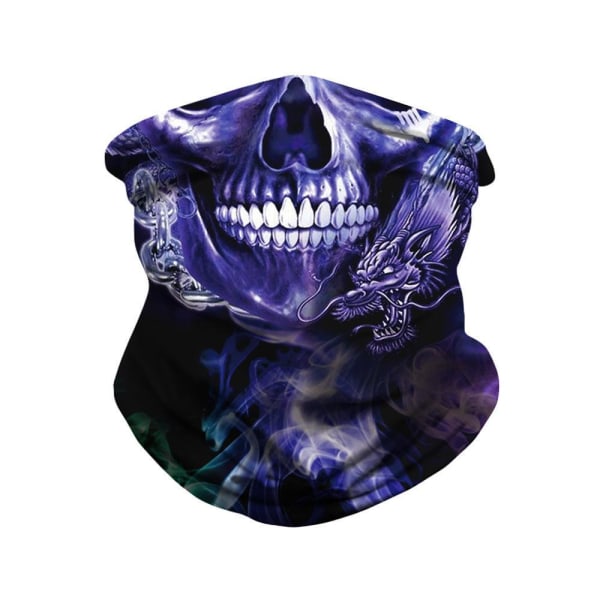 Skull Bandana - Monikäyttöiset huivit purple one size