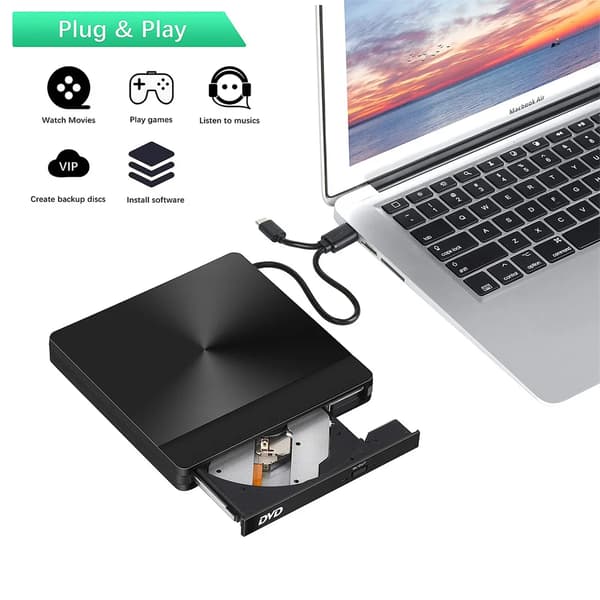 USB30 eksternt drev DVD-brænder ekstern computer mobil brændende CD-afspiller bærbar CD DVD optisk drevbrænder