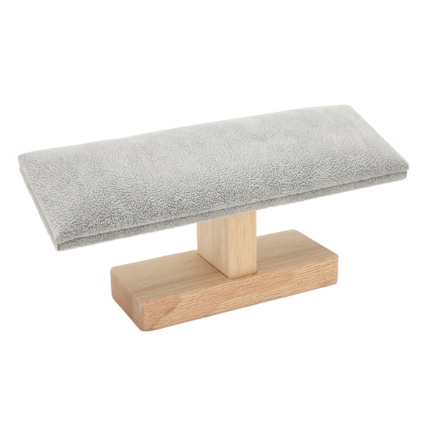 T-Bar Smykkestativ i Massivt Tre - 1-Lags Holder Organizer for Halskjede, Klokke, Armbånd og Armring
