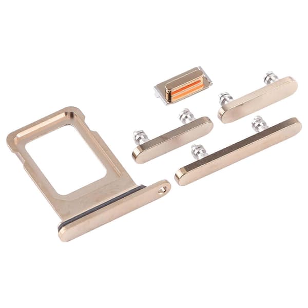 (Ny) SIM-kortskuff + sideknapper til iPhone 12 Pro Gold