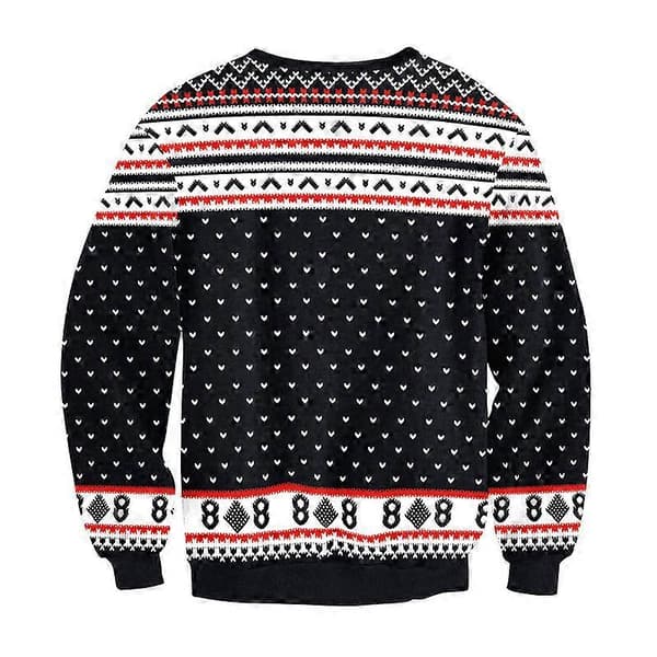 Mænds/kvinders grimmeste julesweater 3D unik sjov grafisk pullover-skjorte SWYS009 S