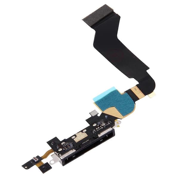 (Ny) KOMPATIBEL Dock Connector Ladeport Flexkabel for iPhone 4S Black