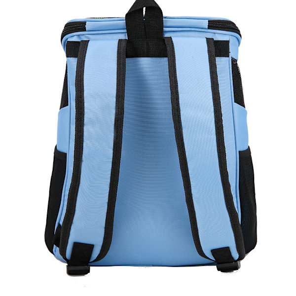 Små hundar Cats Carrier Ryggsäck Andningsväska med Mesh blue