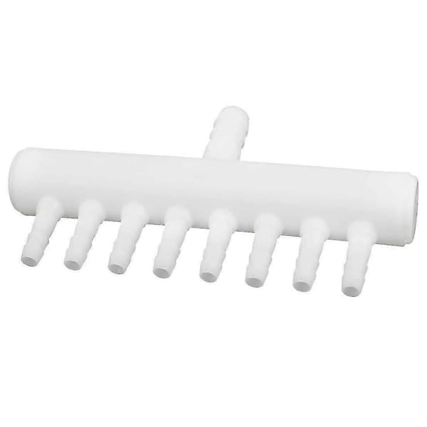 Plast 8-veis akvariumrørfordeler luftventil LX