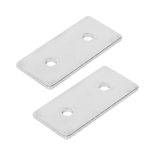 20-pakks Flat Mending Plates i Karbonstål - Reparasjonskoblinger for Aluminiumprofiler 2860
