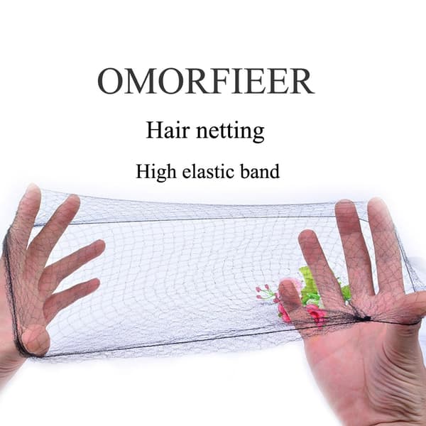 [YD] Hårnet til knuder, net til balletpiger, hårnet til paryk, 20 stk., 30 cm, sort