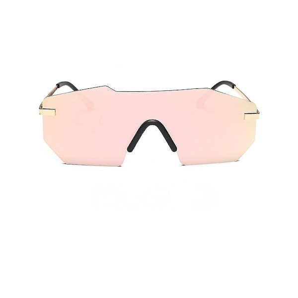 Oversized speilløse linser for menn og kvinner - gullinnfatning med gule linser gold frame with yellow lenses
