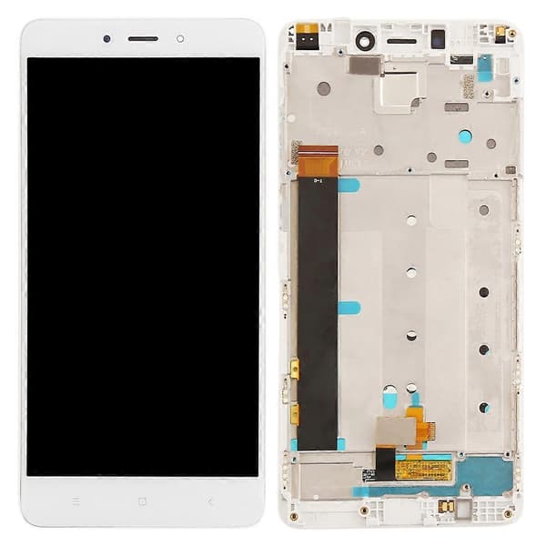 TFT LCD-skärm för Xiaomi Redmi Note 4 Digitizer komplett montering med ram White