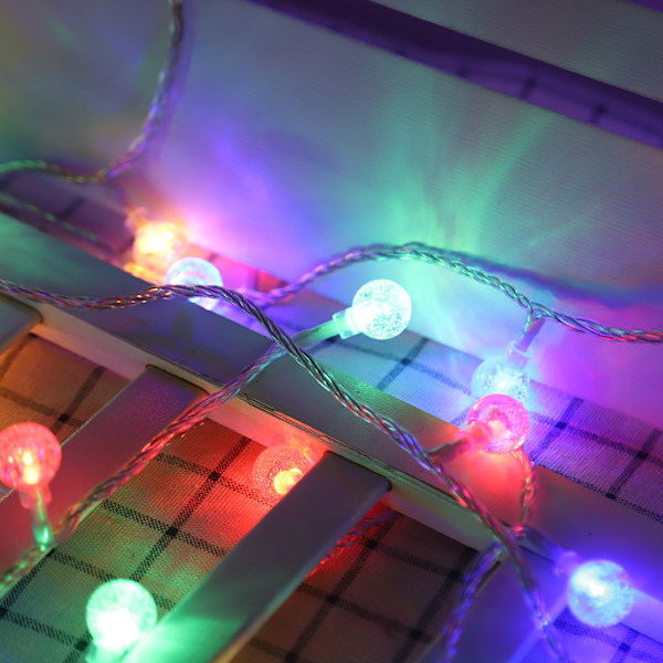 DC24V 10m 100LED Vanntette Fargerike Vanndråpe Lyslenker for Juledekorasjon