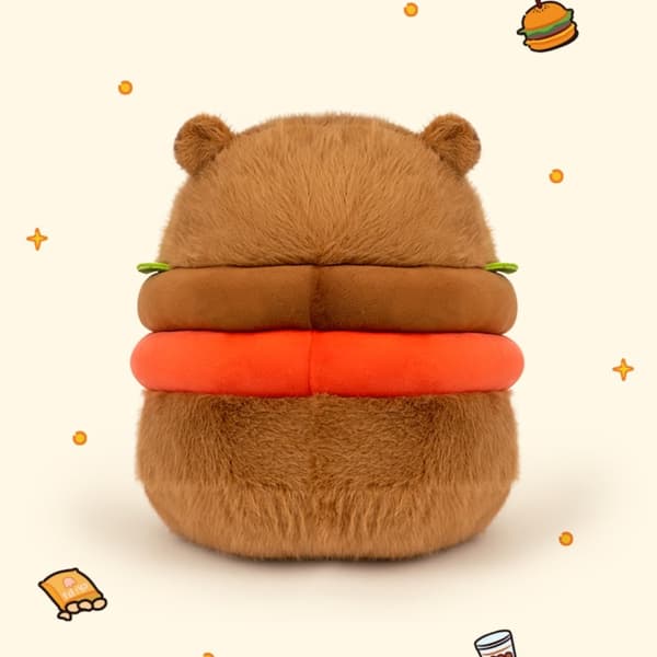 【YD】Realistisk capybara-burger plysdyr