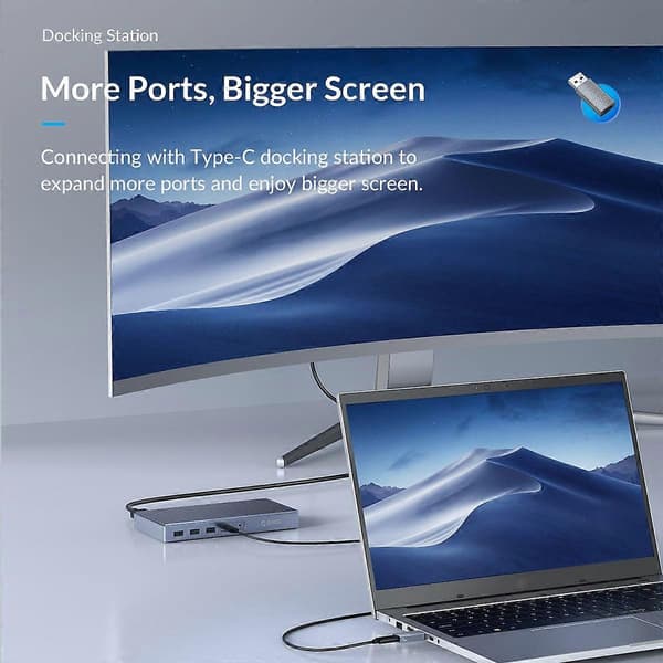 ORICO AH-AC10 10Gbps USB 3.1 - USB-C / Type-C -adapteri Grey