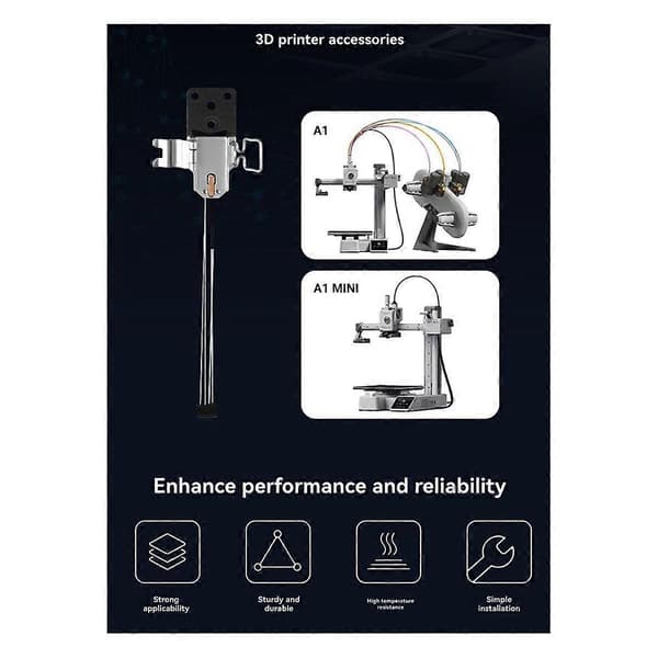 Bambu Lab A1/A1 Mini 3D-tulostimen Hotend-lämmitysyksikkö Hotend-lämmityskomponentit