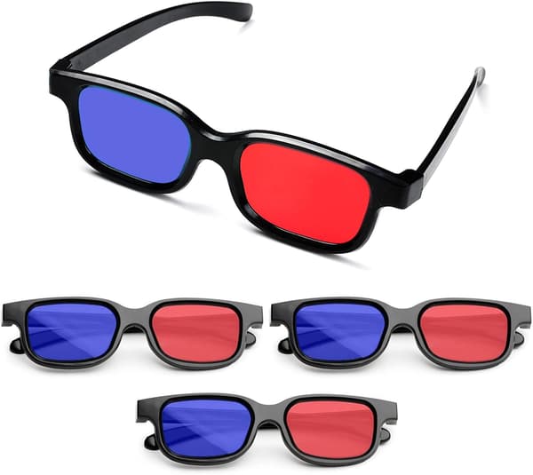 【YD】3D-lasit, 4 stereoskooppista lasia, 3D-lasit televisioon
