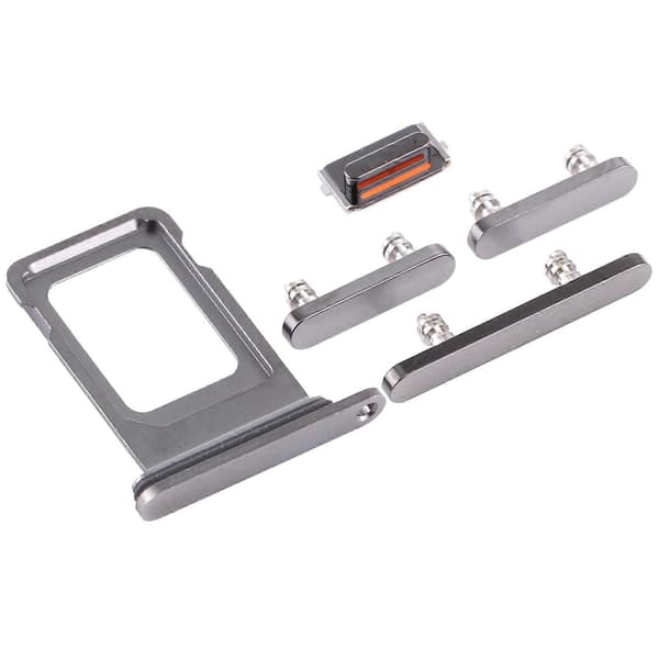 (Ny) SIM-kortfack + sidoknappar för iPhone 12 Pro Graphite