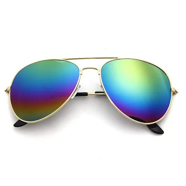 Polariserte solbriller - Ramme i rustfritt stål Fjær UV-beskyttelse for barn og tenåringer - Gullramme gule linser Gold Frame Yellow Lenses