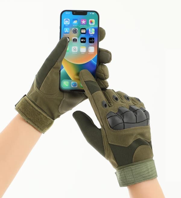 Robuste Fullfingerhandsker: Militærstil til Alle Udfordringer! Sort Svart M