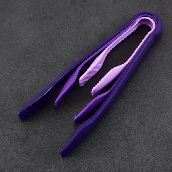 3st silikontång Bröd Salladsklämma Köksbakning Matlagningsverktyg purple