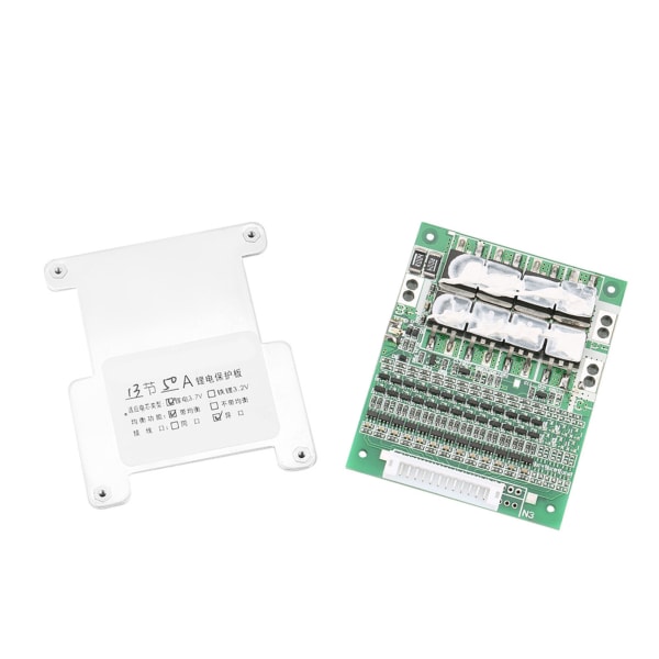 50A Lithium Batteri Oplader Beskyttelseskort BMS PCB med Balance Oplader - 13S Konfiguration