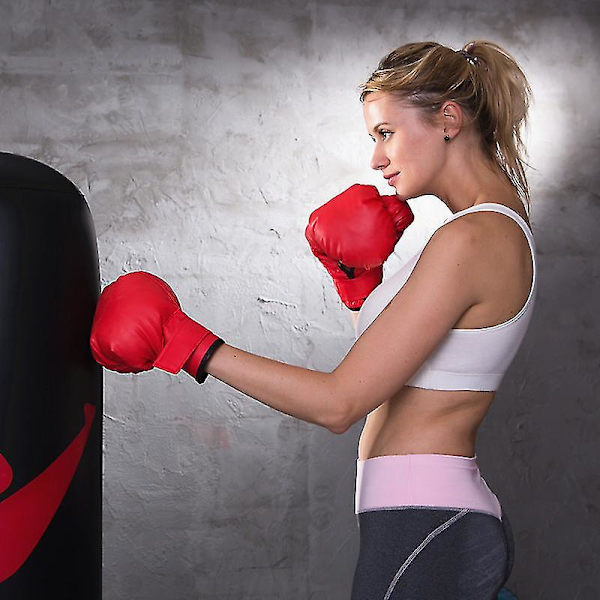 Handskar Boxningsträning Fitness Muay Fighting Boxningsset, Röd