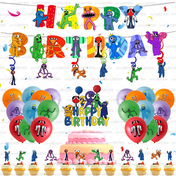 Rainbow Friends festartikler Styling banner