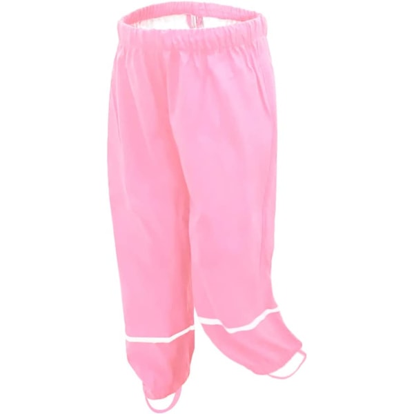 Regnbyxor för barn, vattentät och andas pink 60cm