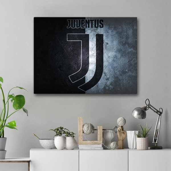 【YD】Lærredsbillede / Billede - Juventus - 40x30 cm - Lærred Multicolor multifärg