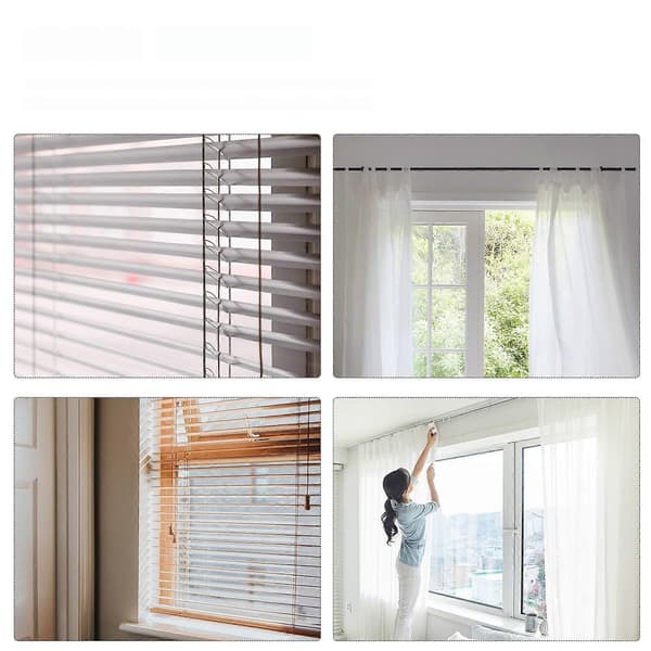 【YD】8pcs Plastic Blinds Vertical Blinds Replacement Wands 17 Inch Blind Wands with Hook