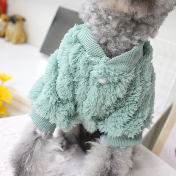 Teddy Pet Supplies Åpen knapp To Leg Coat Dress Bukser Grön XS