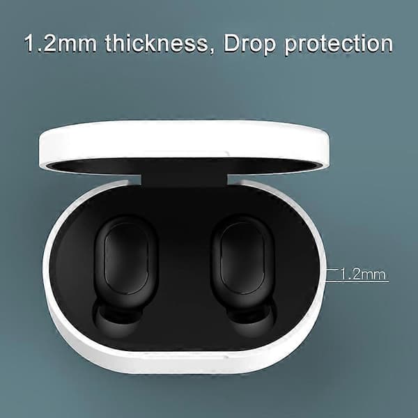 (Nytt) Bluetooth hörlurar silikonfodral för Redmi AirDots Red