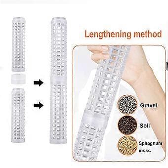 【YD】Stackable Transparent Plastic Moss Pole for Plants Monstera, Indoor Plant Accessories Support Stakes, Plant Stakes