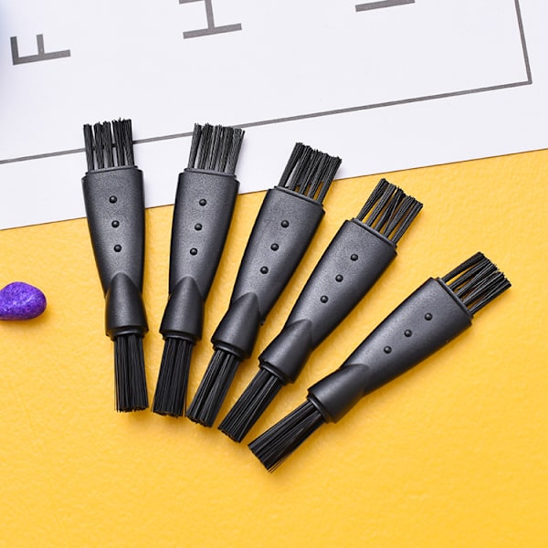 10 stk. dobbelthovedet barberkniv rengøringsbørste, hardware støvfjernelse små børster, nylon børster, øjenbrynsblyant rengøringsbørste