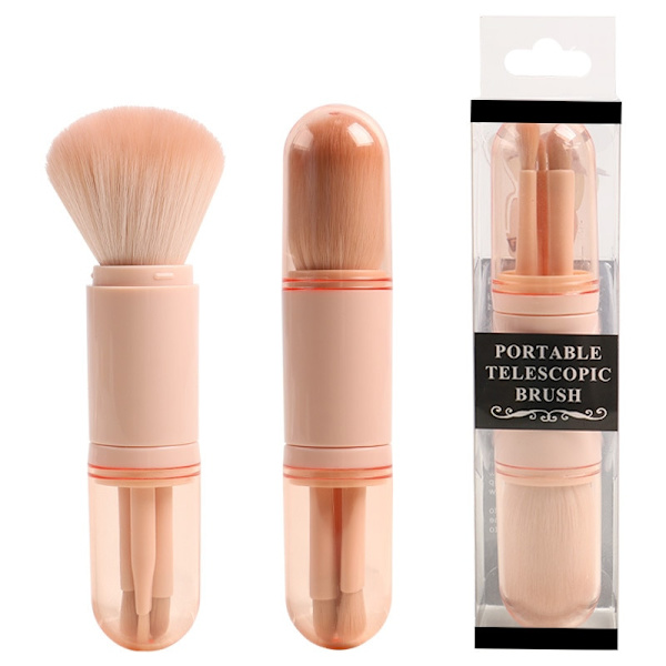 4 i 1 Makeup Brush Beauty Tools Infällbar bärbar 3