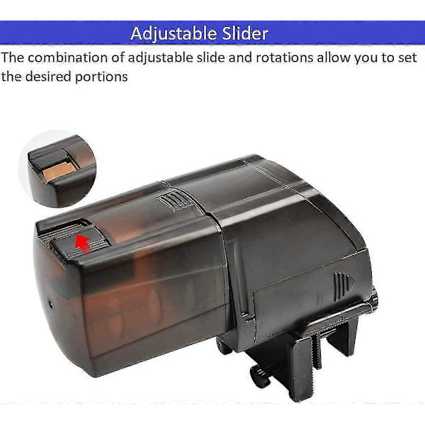【BQ】Automatisk fiskefoderautomat med LCD-display, automatisk akvariefoderautomat, automatisk akvariefiskefoderautomat Zekai