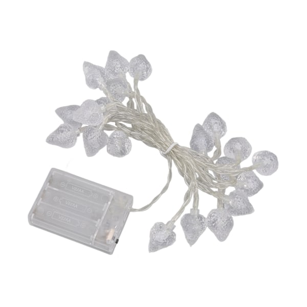 20 LED Utomhus Jordgubbsformade Fairy String Lights - Batteridrivna Juldekorationer för Hem och Rum