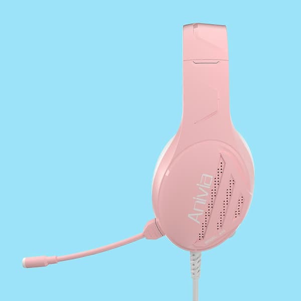 (Ny) Anivia A10 3,5 mm kablet musikheadset med mikrofon Pink