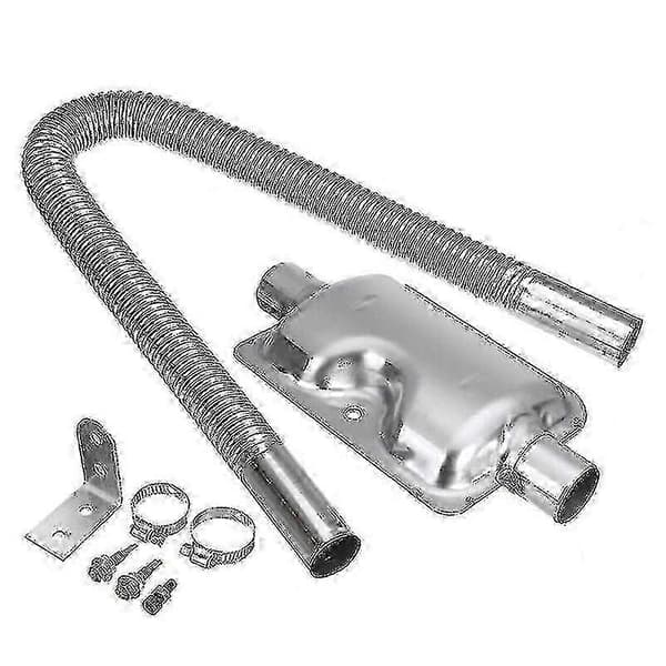Varmeapparat Diesel Luft Parkeringsvarmer 600mm Eksosrør 24mm Lyddemper Sett Kit SD