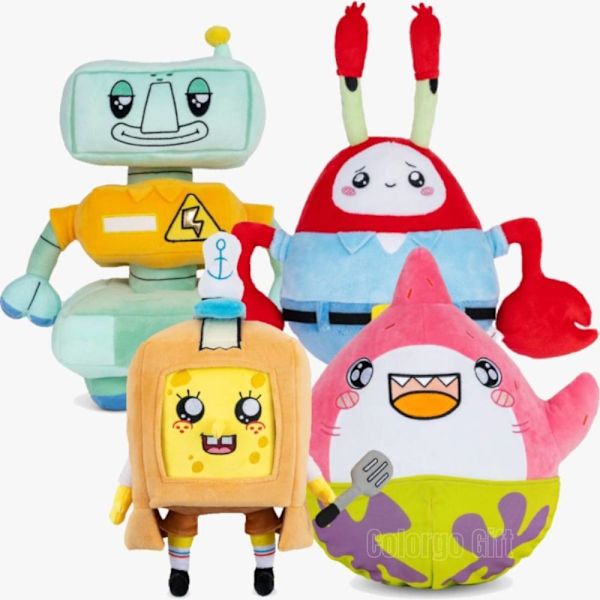 30cm Ocean Series Lankybox Plush Toy Cute Kawaii Cartoon Plush -1