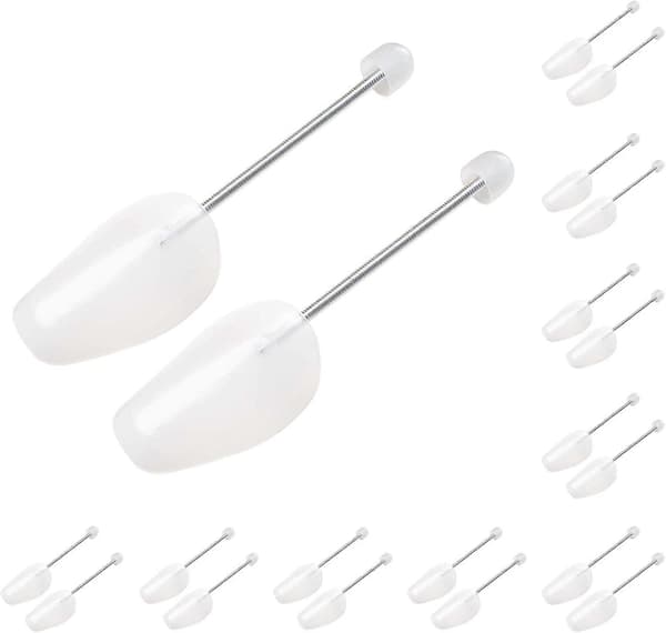【YD】10 Pairs Plastic Shoe Trees for Men (White) (LGL)