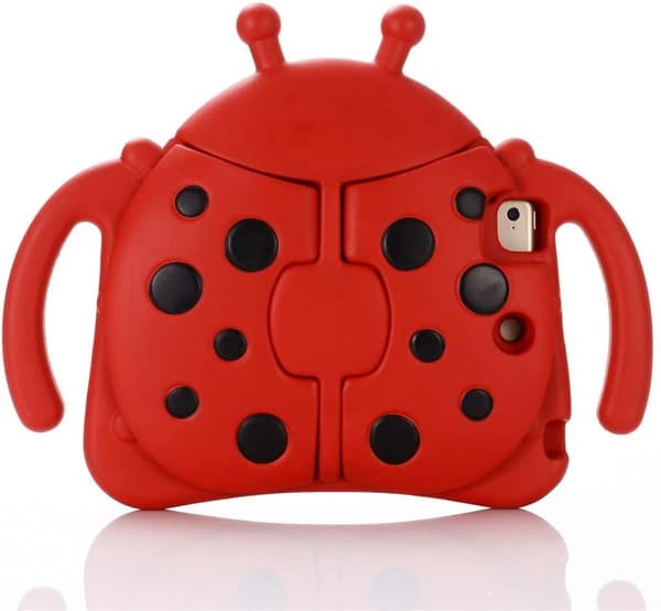 【YD】Ladybug Kids Case, iPad Mini/2/3/4/5, Red red