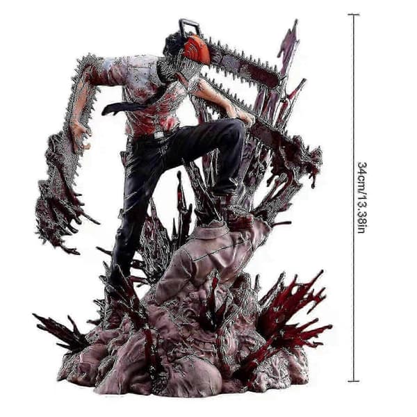 Chainsaw Man Denji PVC Anime Figur - 33,8 cm Action Modell