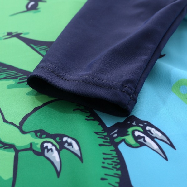 Lasten uima-asut yksiosainen uimapuku lyhythihainen poikien housuhousut Uimapuvut printed UV-suojattu cap Brown 140