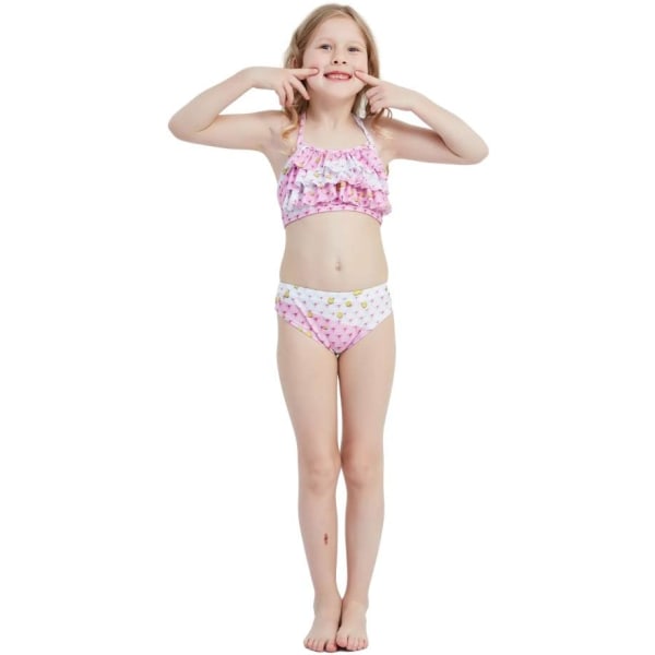 Piger Mermaid Tail Badedragt Kostume Prinsesse Bikini Badedragt Sæt E409 5-6 Years