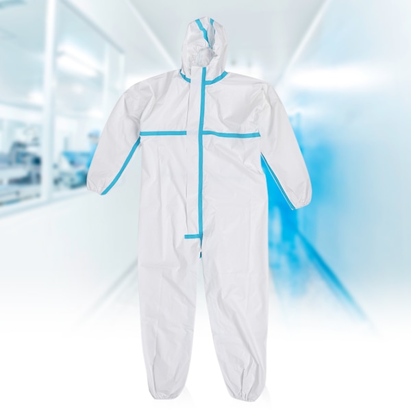 Udendørs hætteoverall Engangssikkerhedstøj til laboratorieværksted, 3XL