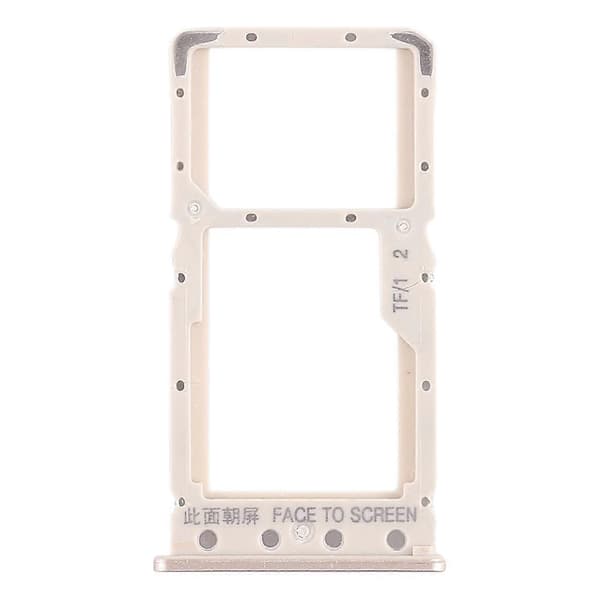 (Ny) SIM-kortfack + SIM-kortfack / Micro SD-kortfack för Xiaomi Redmi 6 / Redmi 6A Gold
