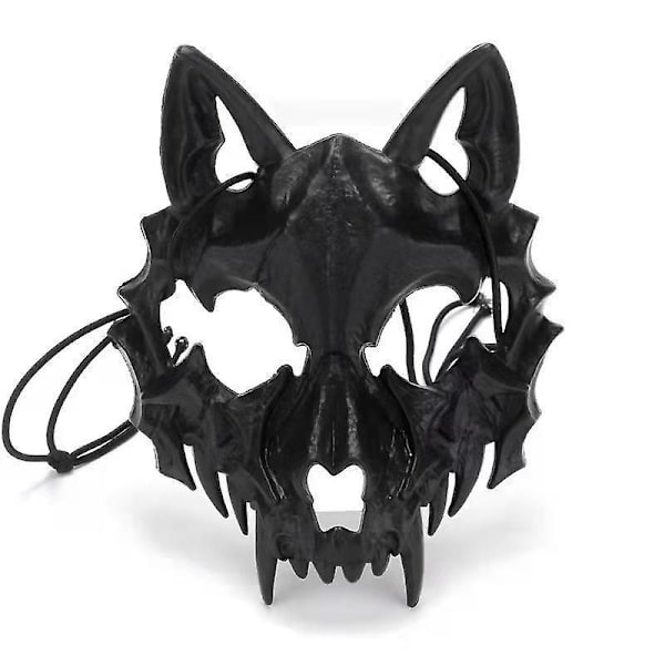 Resin Half Face White Skull Skrämmande masker