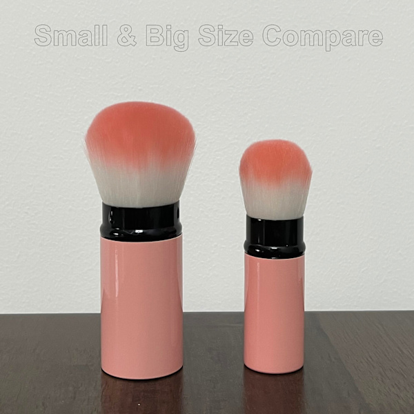 Högkvalitativt bärbart mini-infällbart sminkverktyg för rougeborste Flat head brush